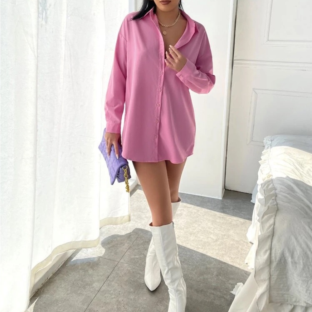 Pink button up top size L/XL (price is negotiable)